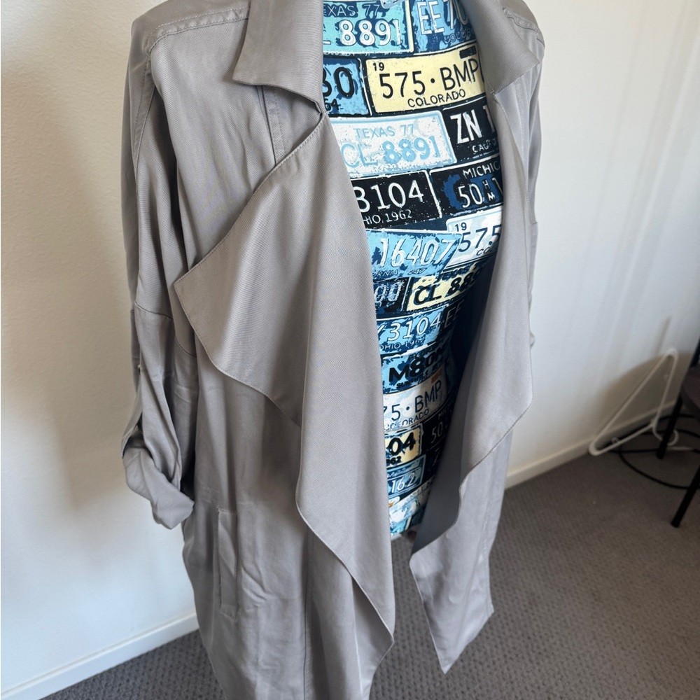 Lulu's Light Grey Oversized Jacket - Picture 6 of 7